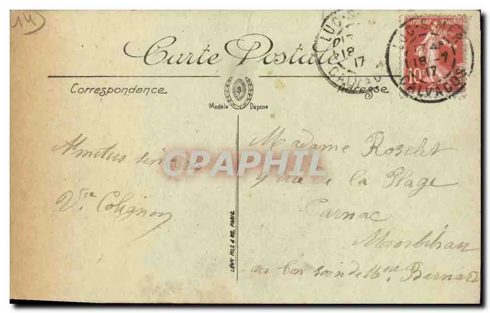 Luc-sur-Mer — Uitzicht op de Digue — LL. nr. 66 - Achterkant