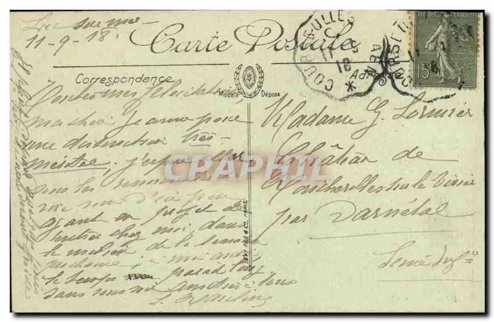 Luc-sur-Mer — A Digue e a Praia — LL. — N° 59 - Verso