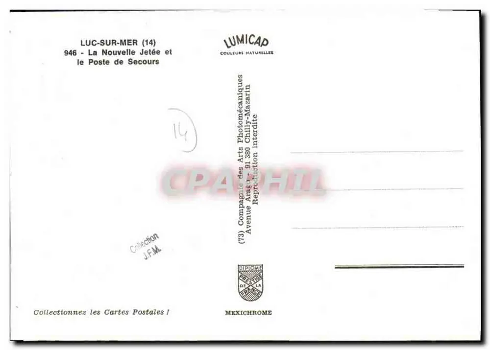 Luc-sur-Mer — A Nova Ponte e o Posto de Socorro — Lumicap - Verso