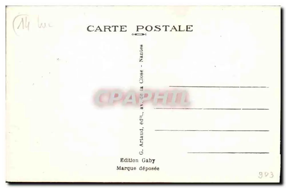 Luc-sur-Mer (Calvados) — Um espigão — Saby, n°35 - Verso