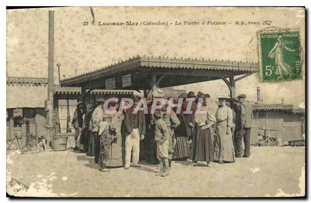 Luc-sur-Mer (Calvados) — La Pierre à Poisson — éditeur B.F., Paris, n°32 - Voorkant