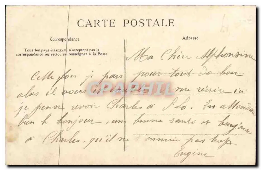 Luc-sur-Mer (Calvados) — O Sol Nascente — J. Béhuret, edição Caen (Depósito) - Verso