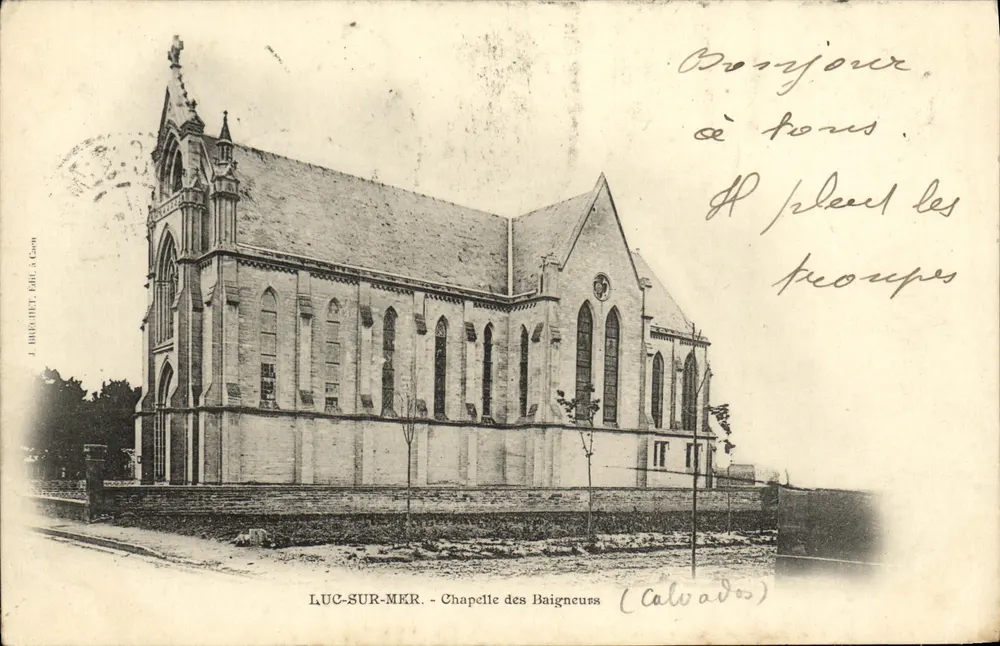 Luc-sur-Mer - Capela dos Banhistas (Calvados) — J. Brochet, Editor em Caen - Frente