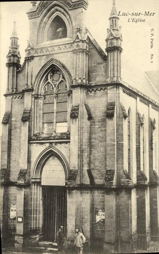 Luc-sur-Mer — Die Kirche — V.P. Paris Nr. 1 - Vorderseite