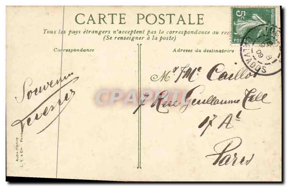 Luc-sur-Mer — As Falésias — L.V.A.C. - Verso