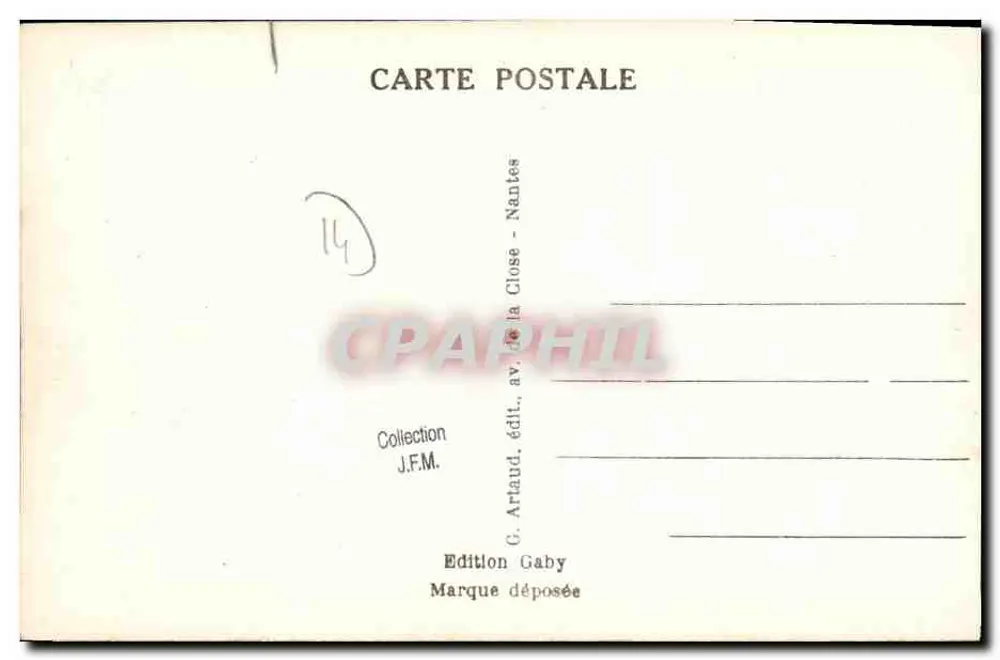 LUC sur MER (Calvados) — Uma Gruta — Edição Gaby - Verso