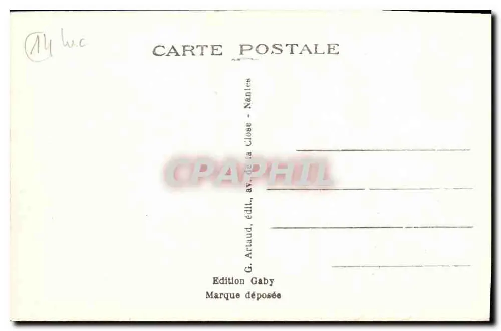 LUC-sur-MER (Calvados) — La Roche Percée — Éditeur Gaby, Nantes - Verso