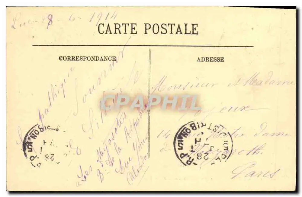 Luc-sur-Mer — Repos sous les Falaises — LL. n°46 - Verso