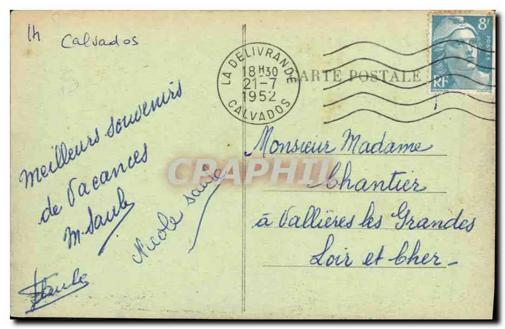 Luc-sur-Mer — Les Falaises et la Mer — Éditeur : D. Trevenne - Verso