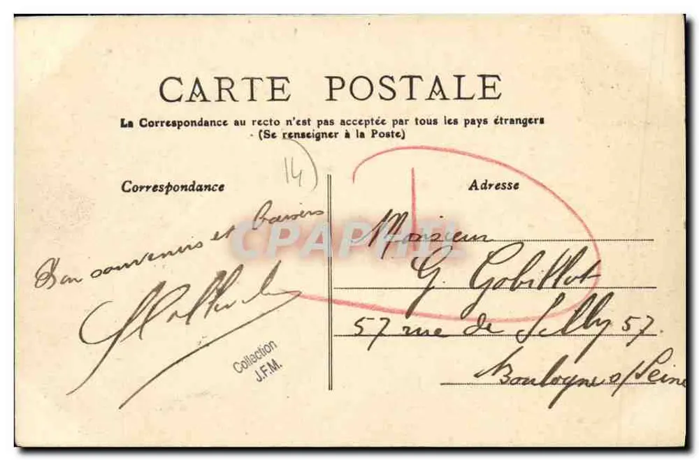 LUC-sur-MER, o Castelo — Calvados — editor desconhecido, número de série não visível - Verso
