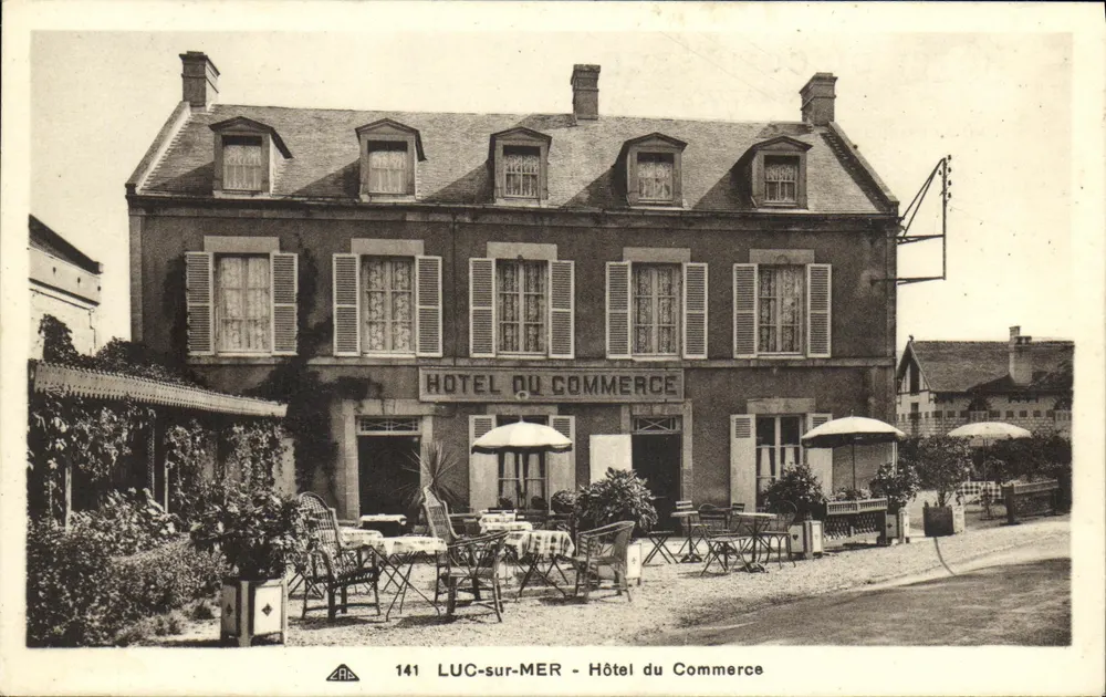 LUC-sur-MER - Hotel do Comércio — editor CPAPHIL, n° 141 - Frente