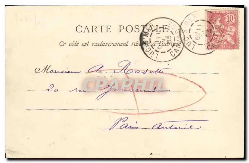 Luc-sur-Mer — Hotel Belle-Plage — Baïscher, Editor, n°295 - Verso