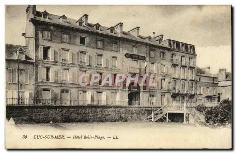 Luc-sur-Mer — Hotel Belle-Plage — LL. — N°36 - Frente