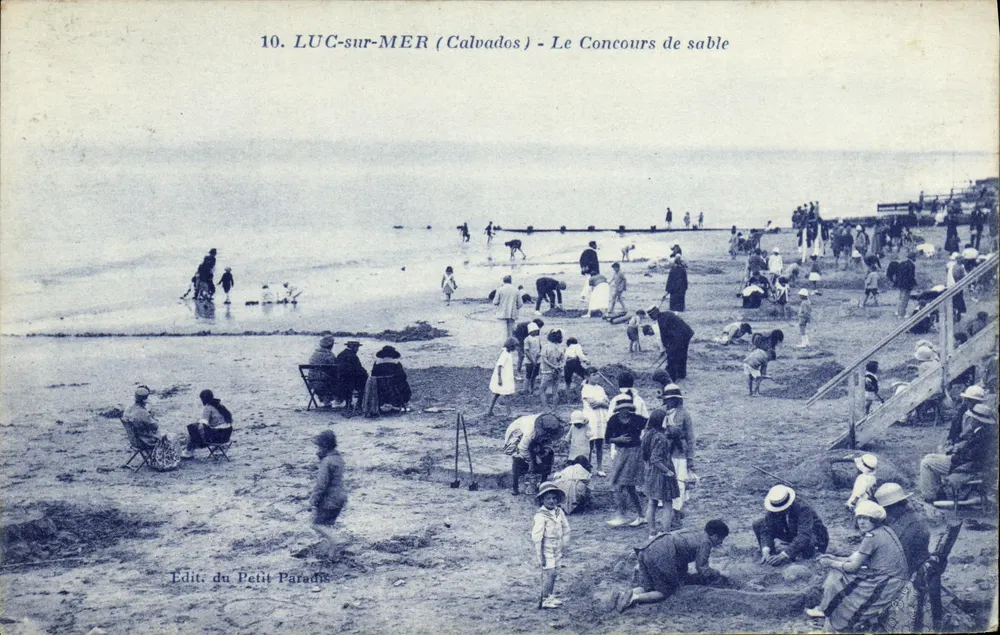 Luc-sur-Mer (Calvados) — O Concurso de Areia — Edit. du Petit Paradis - Frente