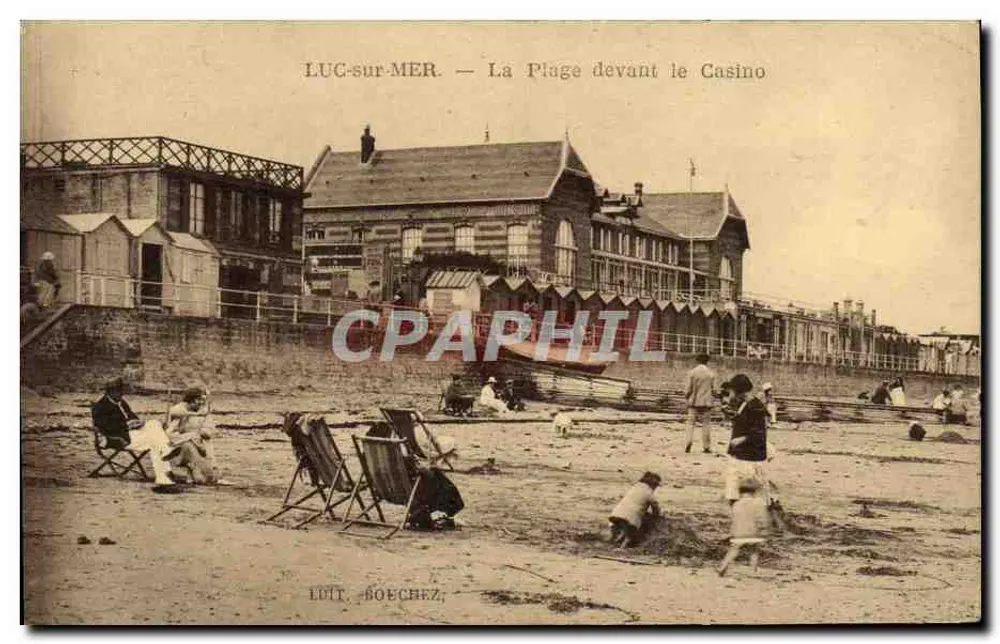 LUC-sur-MER — A Praia diante do Casino — LUCIT. BOECHEZ - Frente