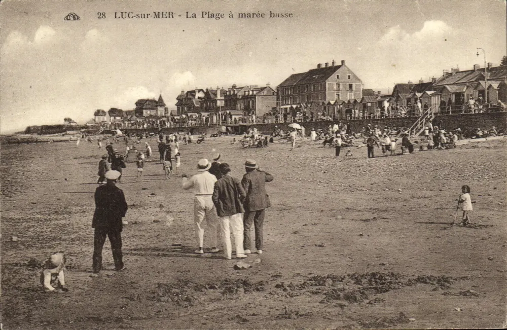 LUC-sur-MER - A Praia com maré baixa — n° 28 - Frente