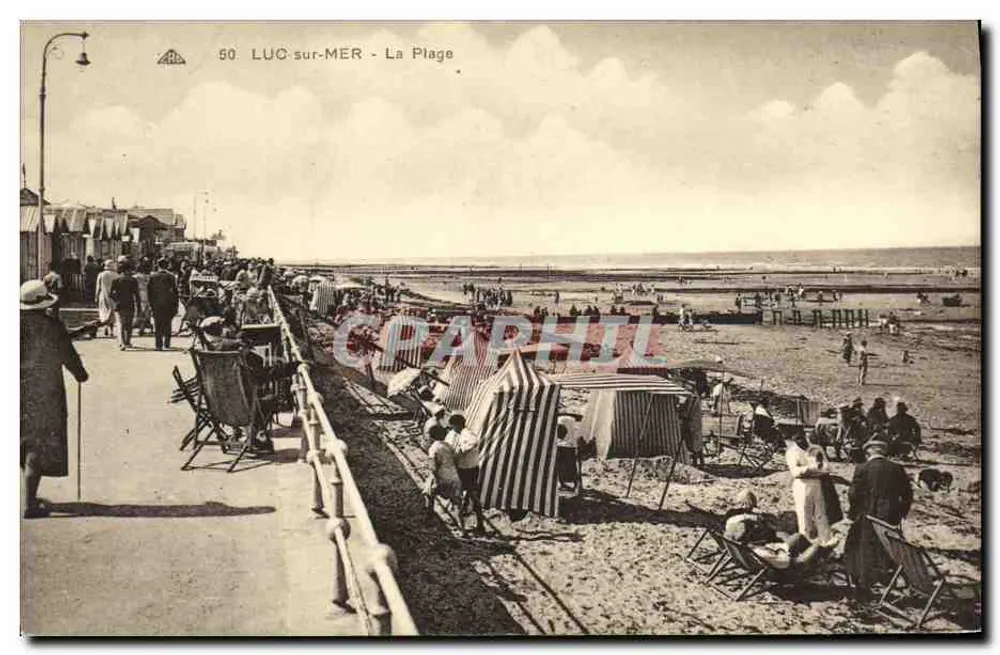 Luc-sur-Mer - A Praia — editor: Almanach des Arts et Traditions Françaises - Frente