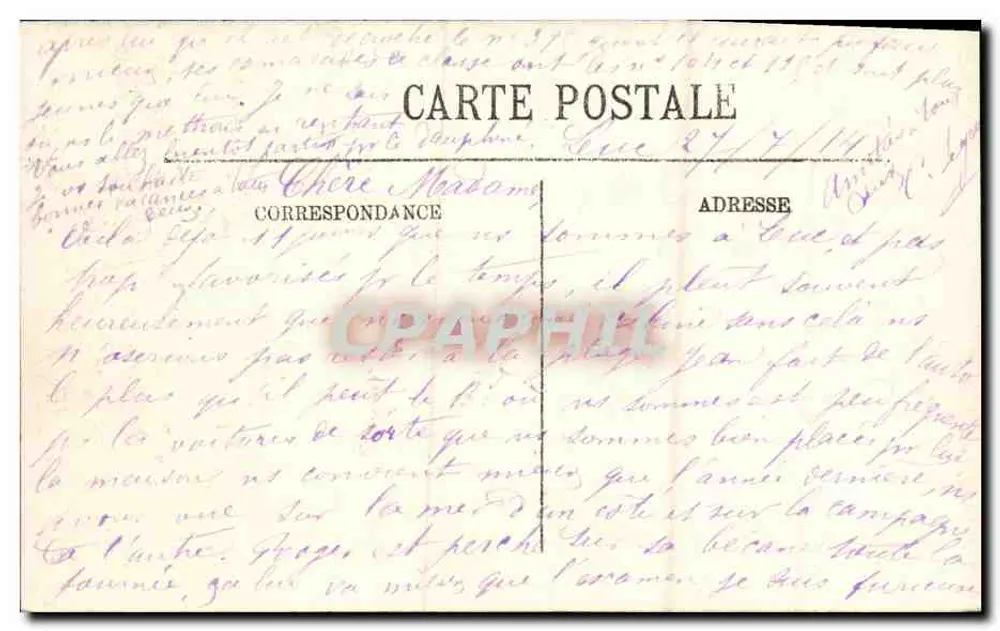 Luc-sur-Mer — Die Strandpromenade vor dem Casino — LL. n°16 - Rückseite