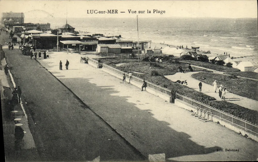 LUC-sur-MER — Vista da Praia — Ed. Delaunay - Frente