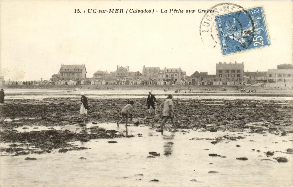 UC-sur-MER (Calvados) - La Pesca de Langostas — J. Nozias, editor, n°15 - Anverso