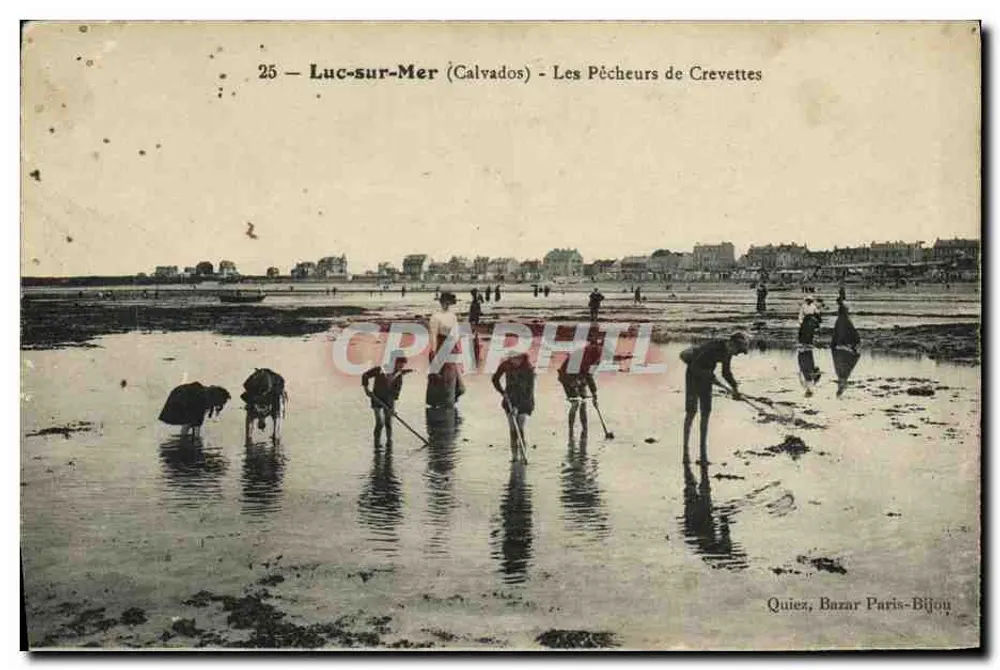 Luc-sur-Mer (Calvados) — Ansicht der Garnelenfischer — Quiees, Bazar Paris-Bijou - Vorderseite