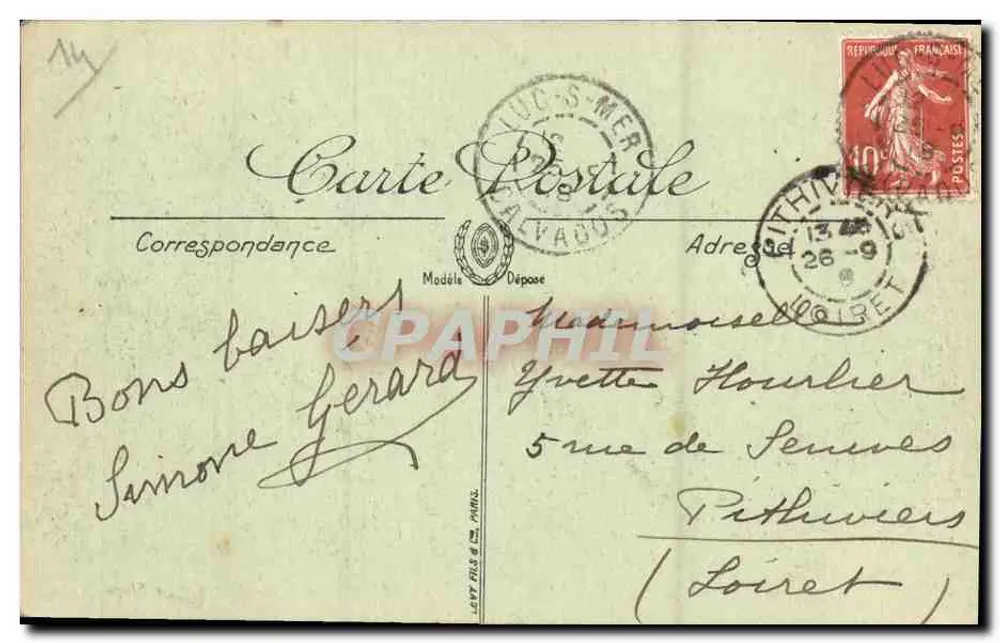 Luc-sur-Mer — A Praia — LL. — N° 56 - Verso