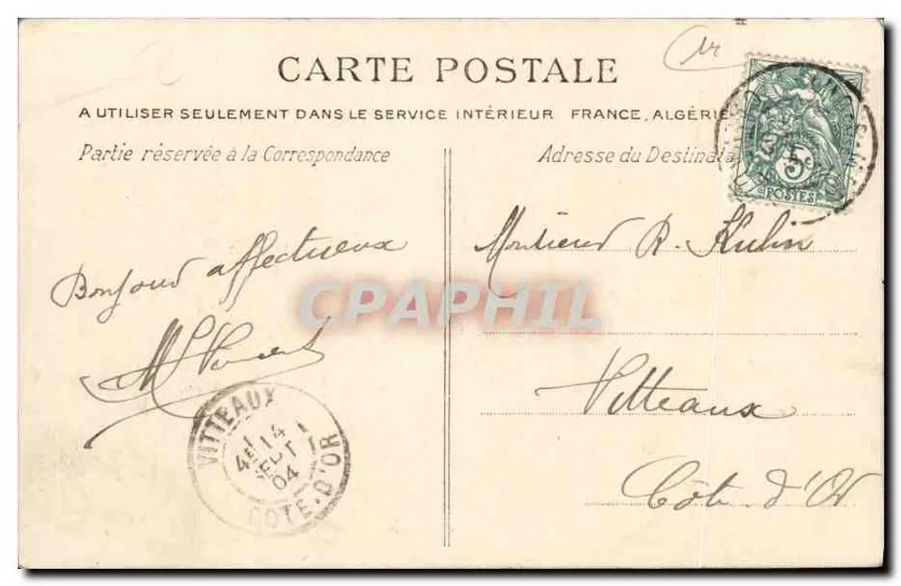 Luc-sur-Mer — Chegada Rua de Lion — A. C.P.A. - Verso