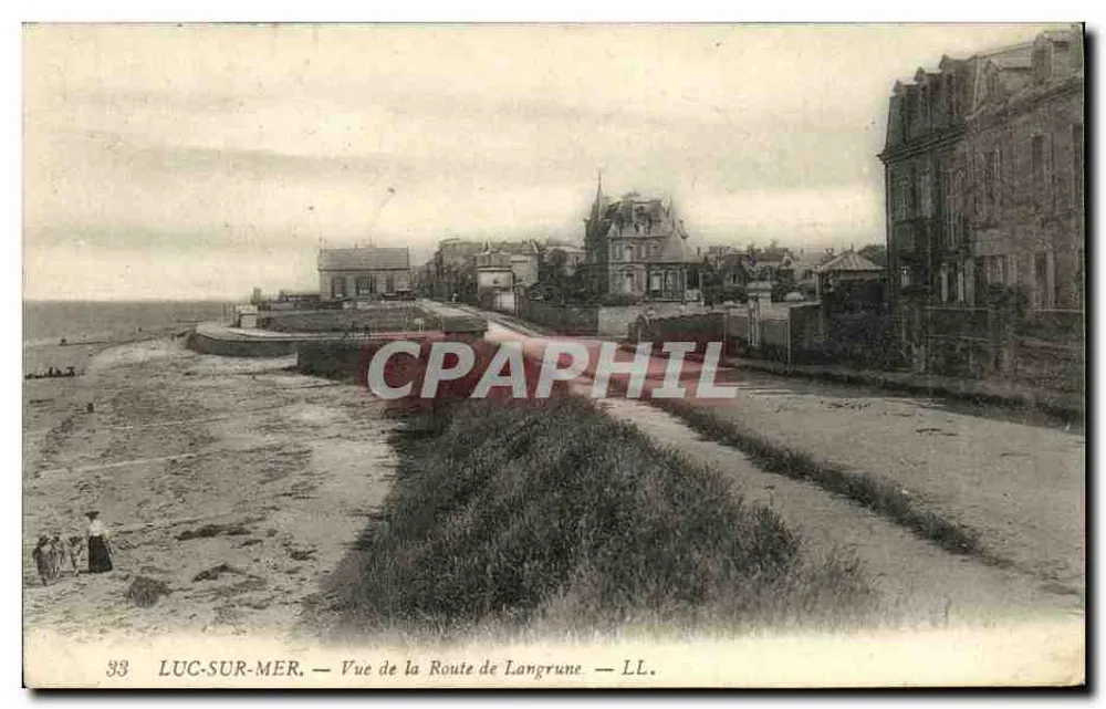 Luc-sur-Mer — Vue de la Route de Langrune — LL. n°33 - Recto