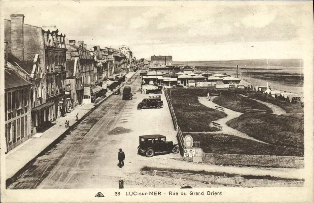 LUC-sur-MER - Straße des Grand Orient — Panoramablick — Verlag ZAE, Nr. 33 - Vorderseite