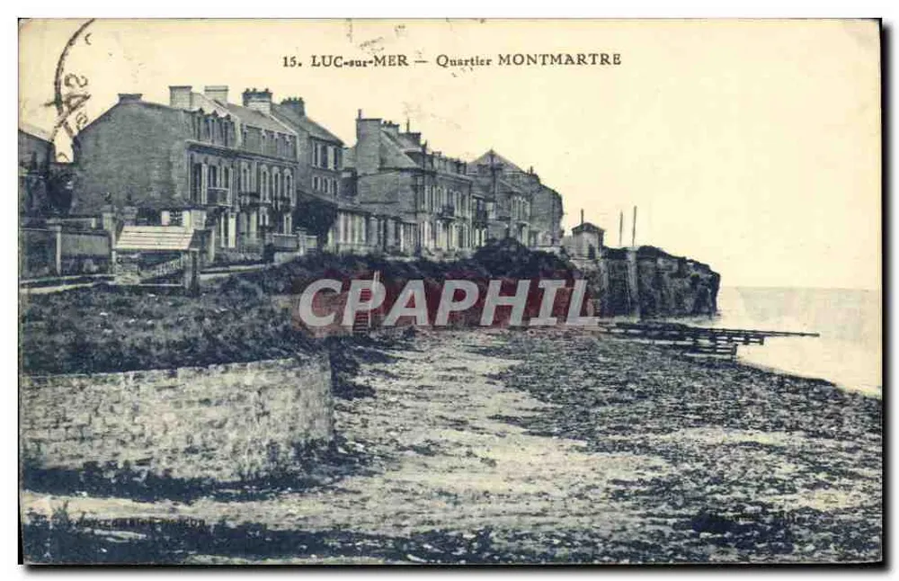 Luc-sur-Mer — Bairro Montmartre — editor J. Doury & Cie, n°15 - Frente