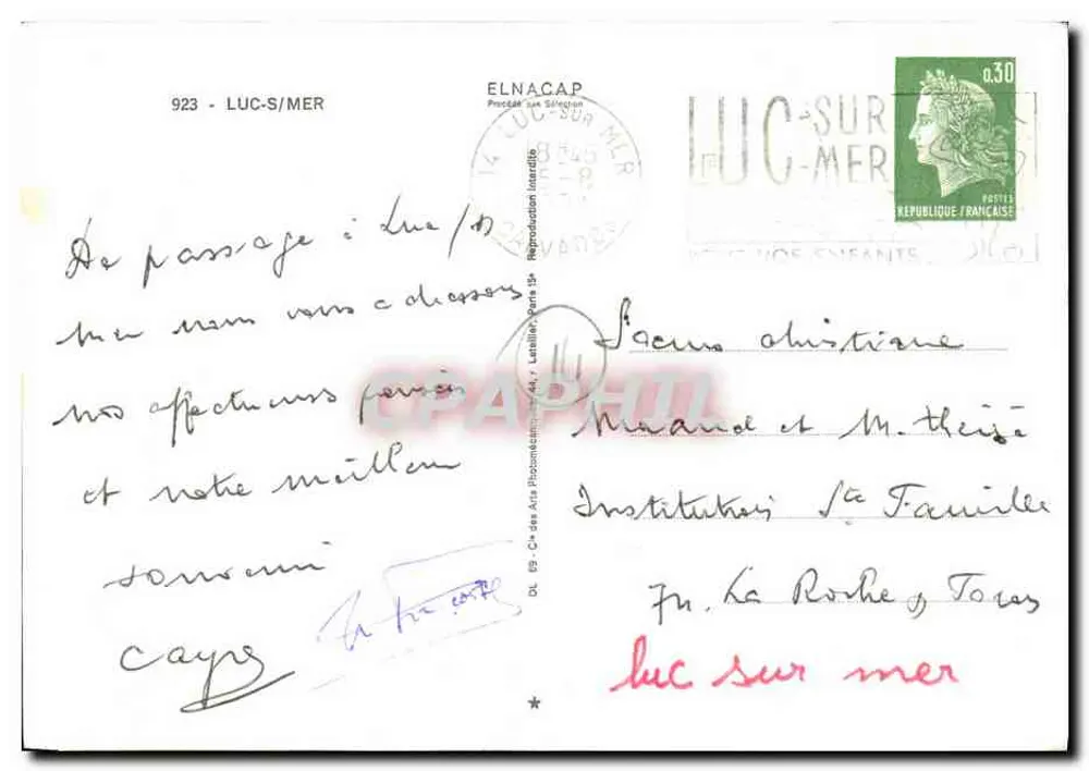 Luc-sur-Mer — estabelecimento termal, praia iodada no coração da costa da Nácar — Elnacap - Verso