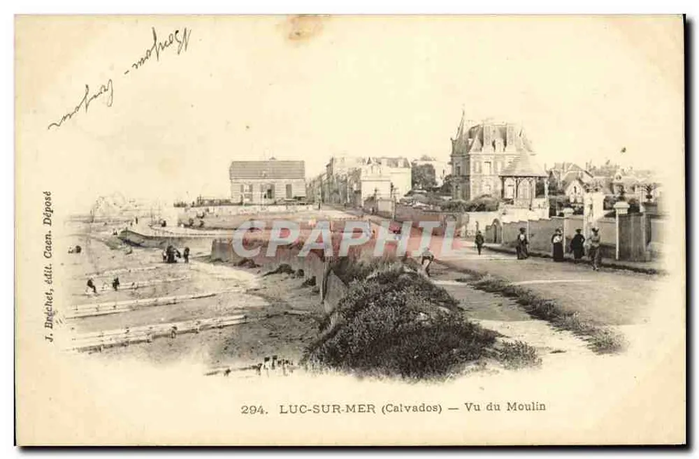 Luc-sur-Mer (Calvados) — Vista do Moulin — J. Drichet, editor - Frente