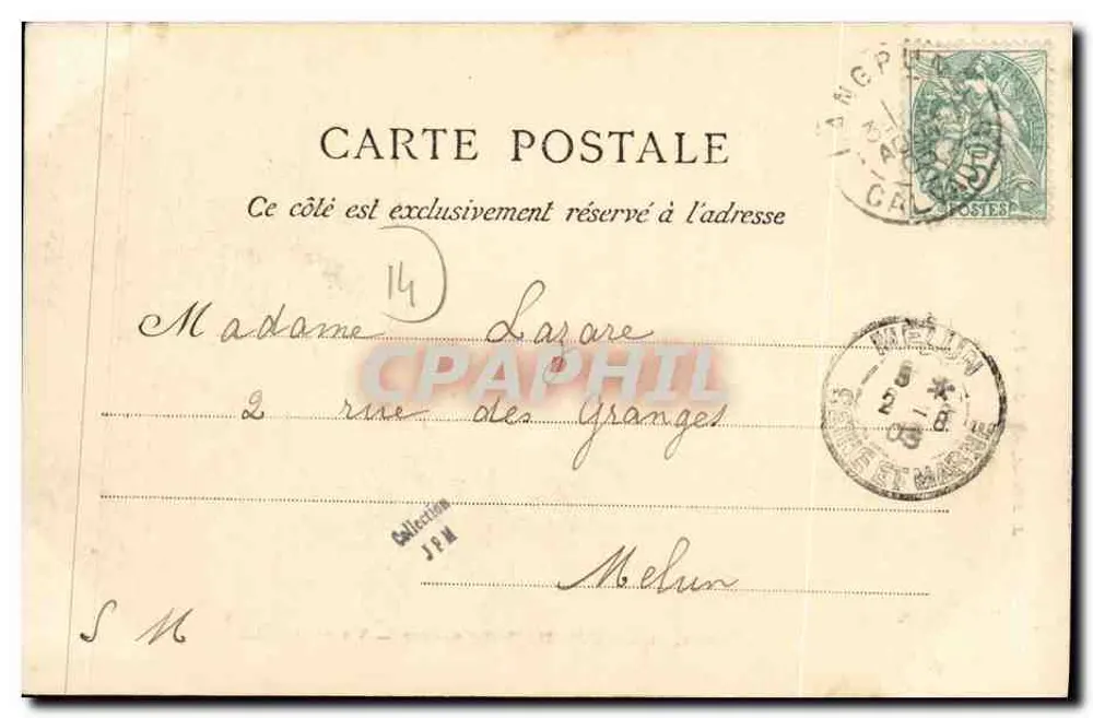 Luc-sur-Mer (Calvados) — Vista do Moulin — J. Drichet, editor - Verso