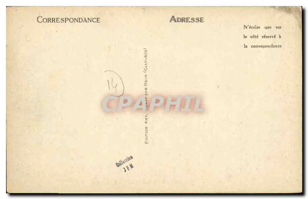 AUNAY-SUR-ODON — El Hospital — Edición Aunay-sur-Odon (Calvados) - Reverso