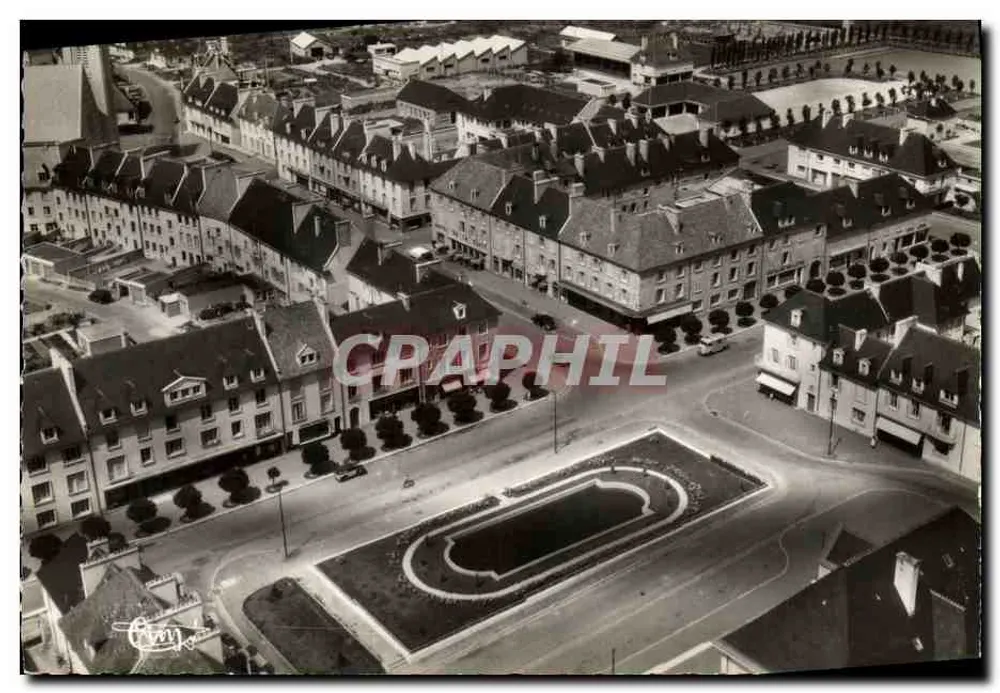 Aunay-s-Odon (Calvados) — Zentrum und Place de la Mairie — Aérienne Editions - Vorderseite