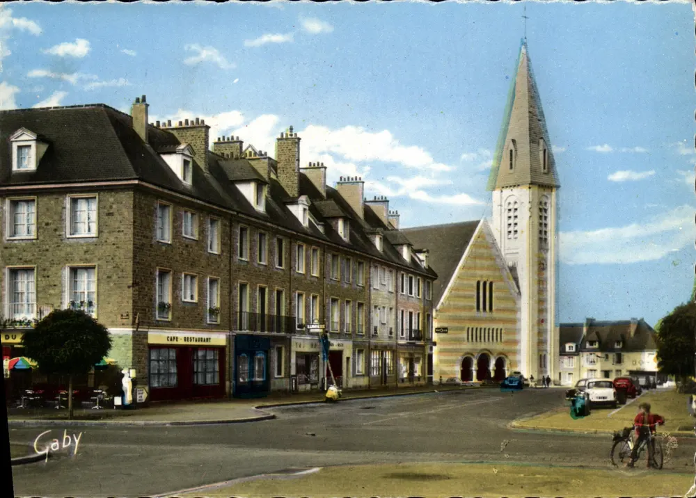 Aunay-sur-Odon — Ansicht der Hauptstraße und der Kirche — Éditions Gaby, Nantes - Vorderseite