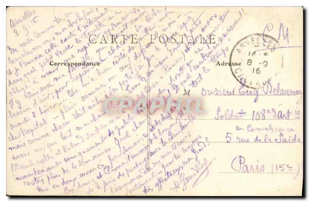Arenelles (Calvados) — A Praia com maré baixa — B.F., Paris - Verso
