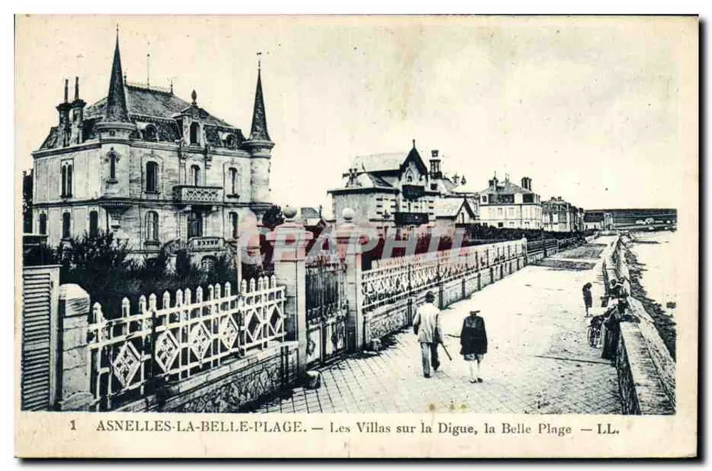 Asnelles-la-Belle-Plage — Die Villen auf der Digue, die Belle Plage — L.L. - Vorderseite