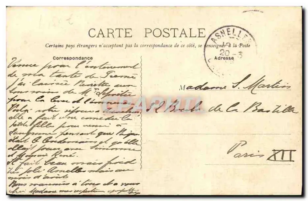 Asnelles — Les Diques — Les Villas — Beaurepaire, édit. Asnelles - Rückseite
