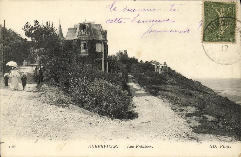 auberville. — falaises. — nd. phot. — n° 116 - 앞면