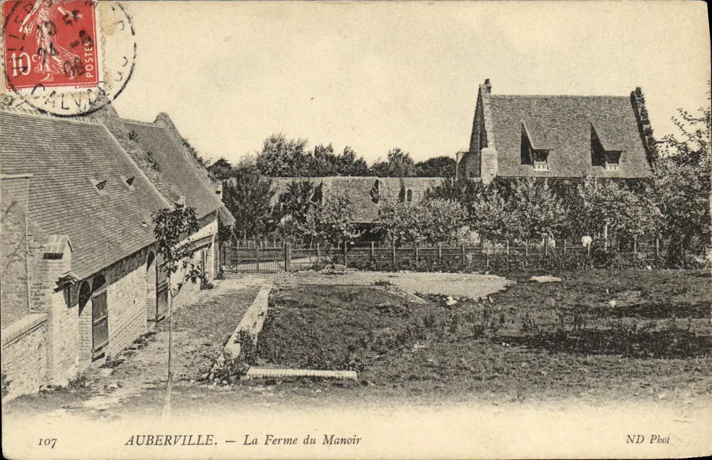 AUBERVILLE — La Ferme du Manoir — ND Phot, n° 107 - Recto