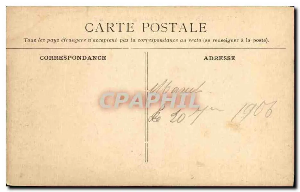 Asnelles — Tempête du 30 septembre 1905 — Digue rompue — C B. PHOTO PARIS - Verso