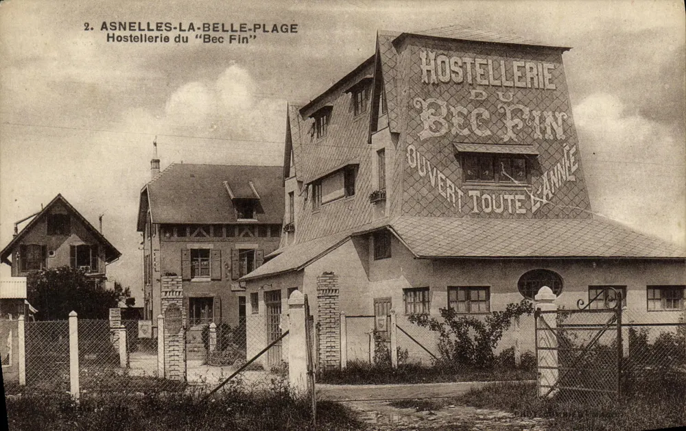 Asnelles-la-Belle-Plage — Hostellerie du 'Bec Fin' — unknown publisher, no. 2 - Front