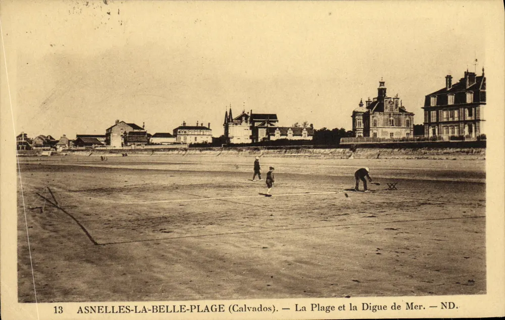 Asnelles-la-Belle-Plage (Calvados) — Die Strandpromenade und der Seedamm — ND. - Vorderseite