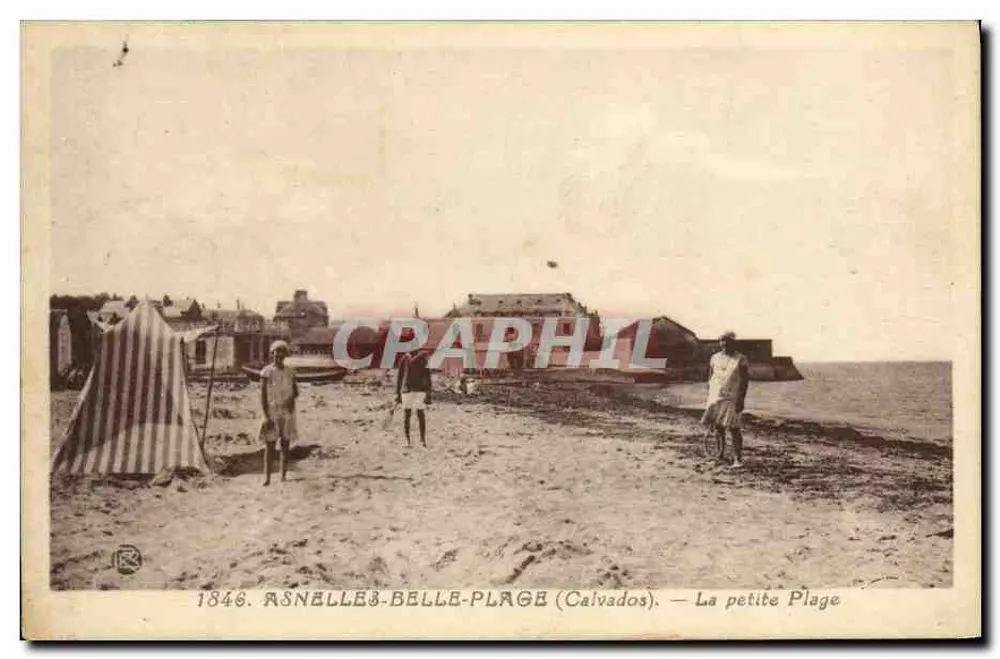Asnelles-Belle-Plage (Calvados) — A pequena Praia — Éts Rivière Bureau, Pons - Frente