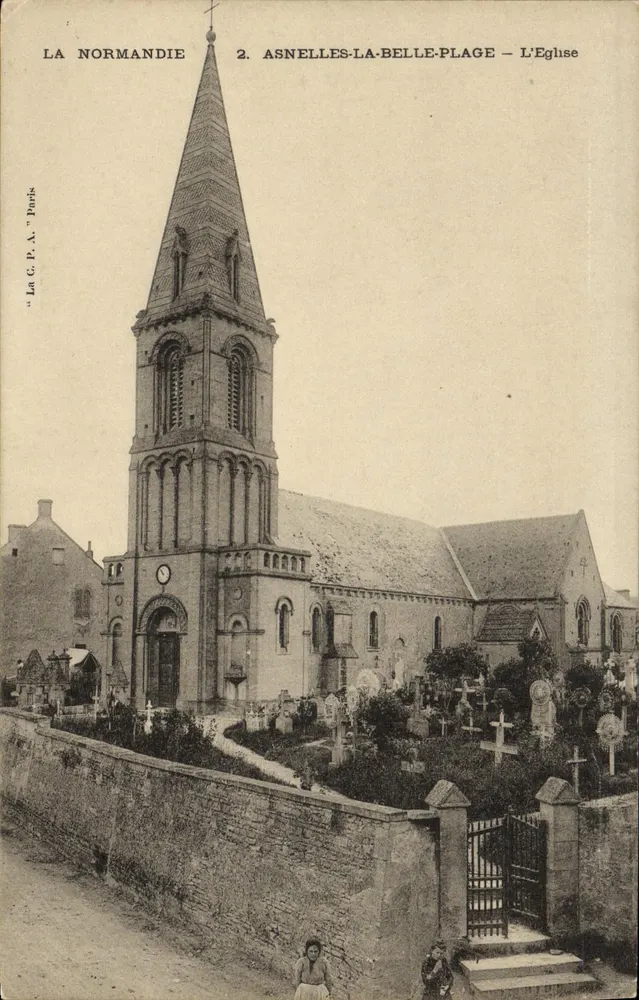 Asnelles-la-Belle-Plage — De Kerk — La G.P.A. Paris - Voorkant