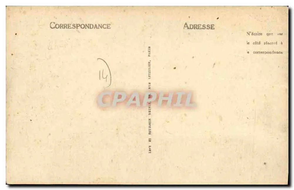 Asnelles-la-Belle-Plage — La Brèche de la Mer — Méludien-Lefèvre, n°14 - Verso