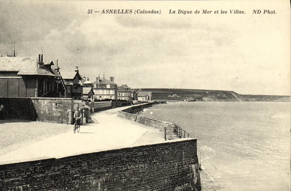 Asnelles (Calvados) — Die Meereshüttung und die Villen — ND Fotografie - Vorderseite