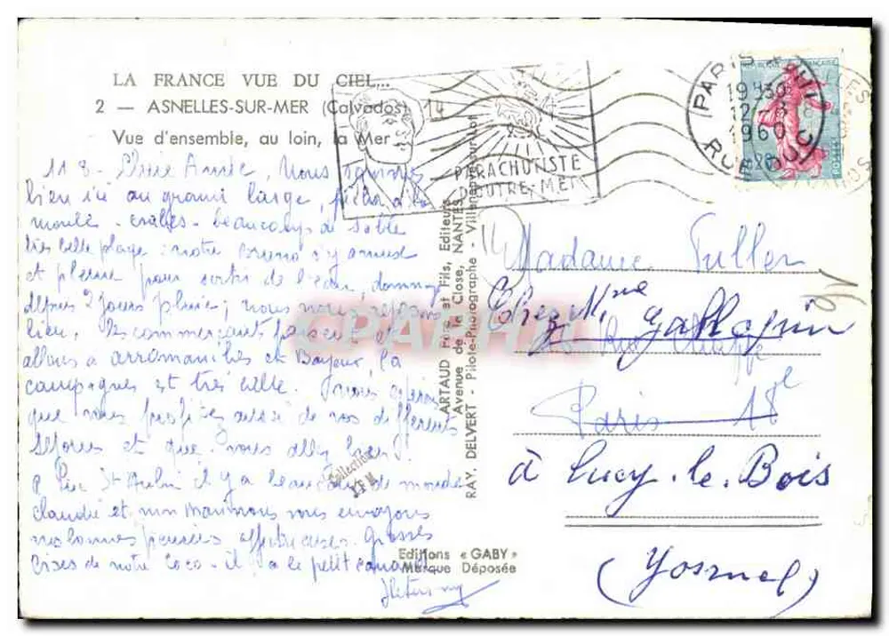 Asnelles-sur-Mer — Vue d'ensemble, au loin, la Mer — Artaud Delvert, Nantes - Verso