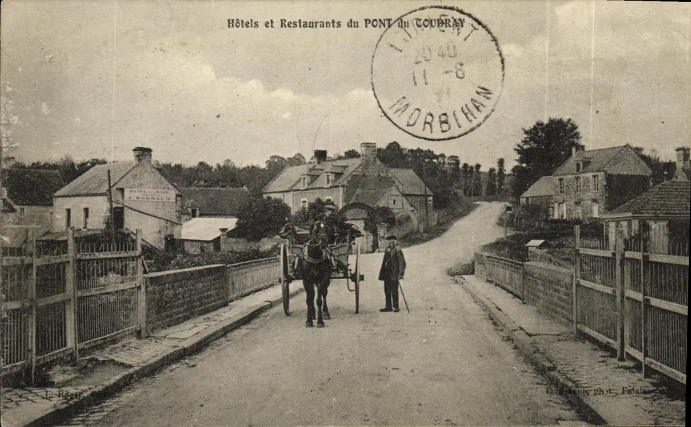 Ponte do Toudray — Hotéis e Restaurantes — L. Röger, fot. Falaize - Frente